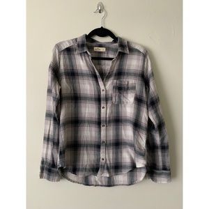 Grey & Black Hollister Flannel